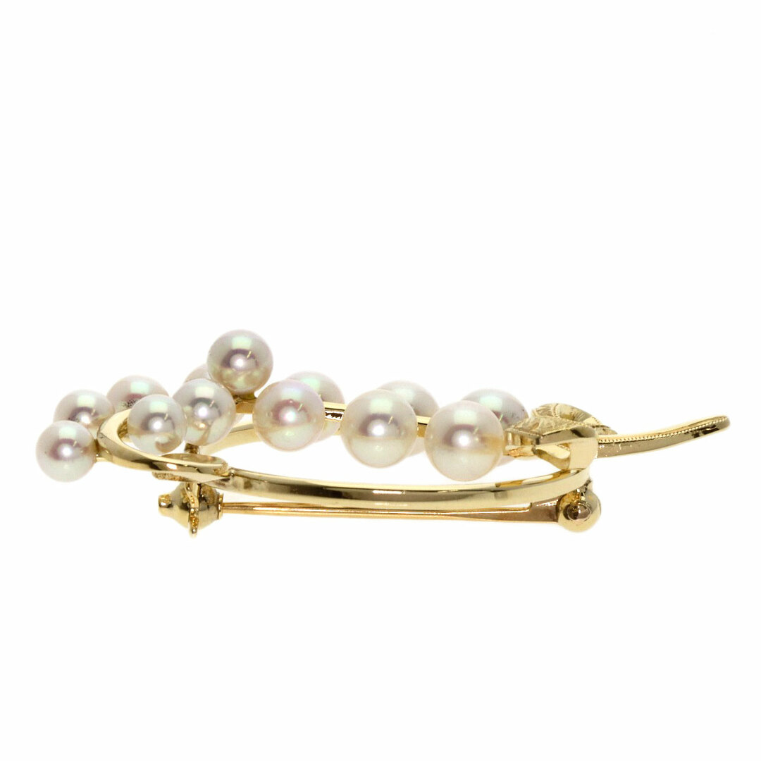 MIKIMOTO - MIKIMOTO パール 真珠 ブローチ K14YG レディースの MIKIMOTO - MIKIMOTO パール 真珠 ブローチ K14YG レディースの