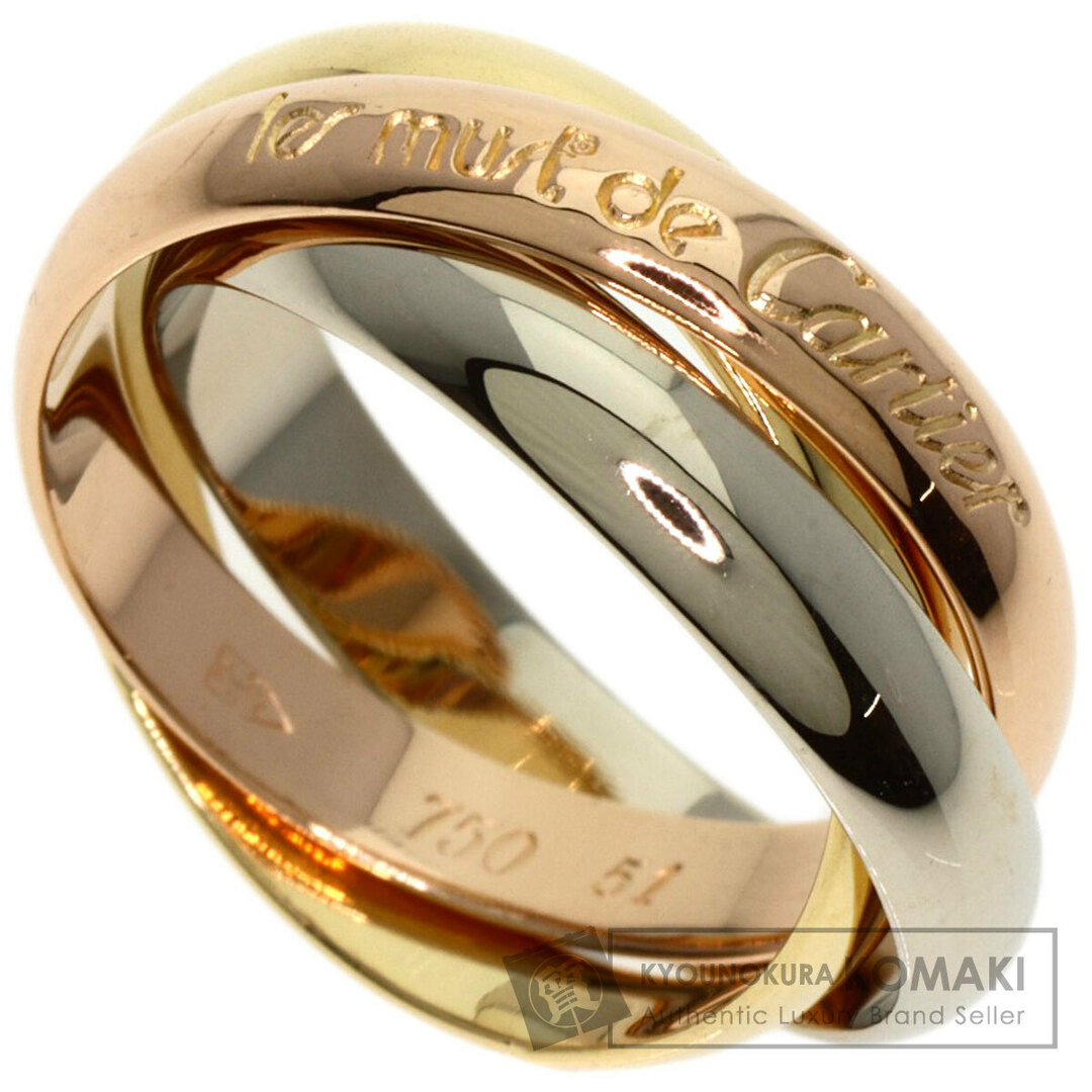 Cartier - CARTIER トリニティ #51 リング・指輪 K18WG K18YG Cartier - CARTIER トリニティ #51 リング・指輪 K18WG K18YG