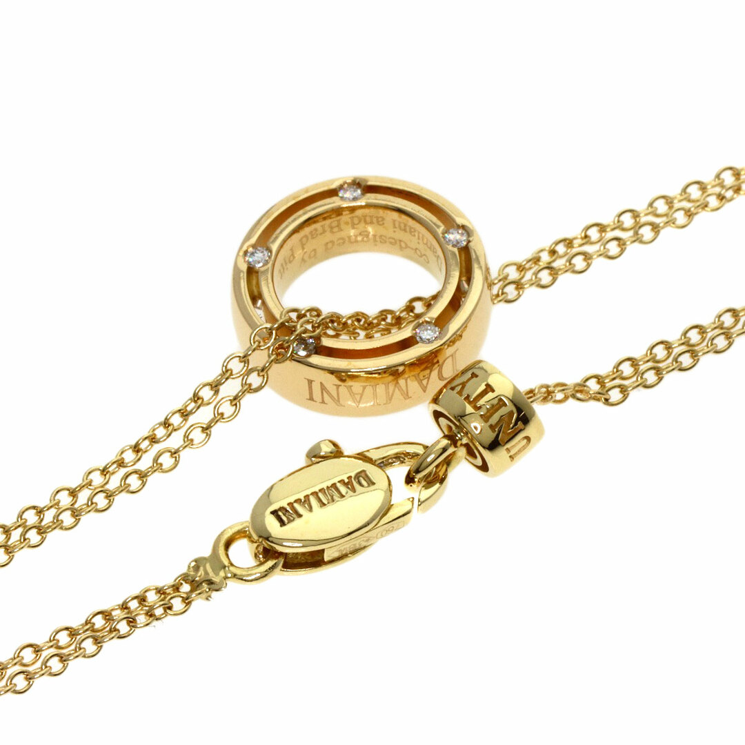 Damiani - Damiani Dサイド Wチェーン ダイヤモンド ネックレス Damiani - Damiani Dサイド Wチェーン ダイヤモンド ネックレス