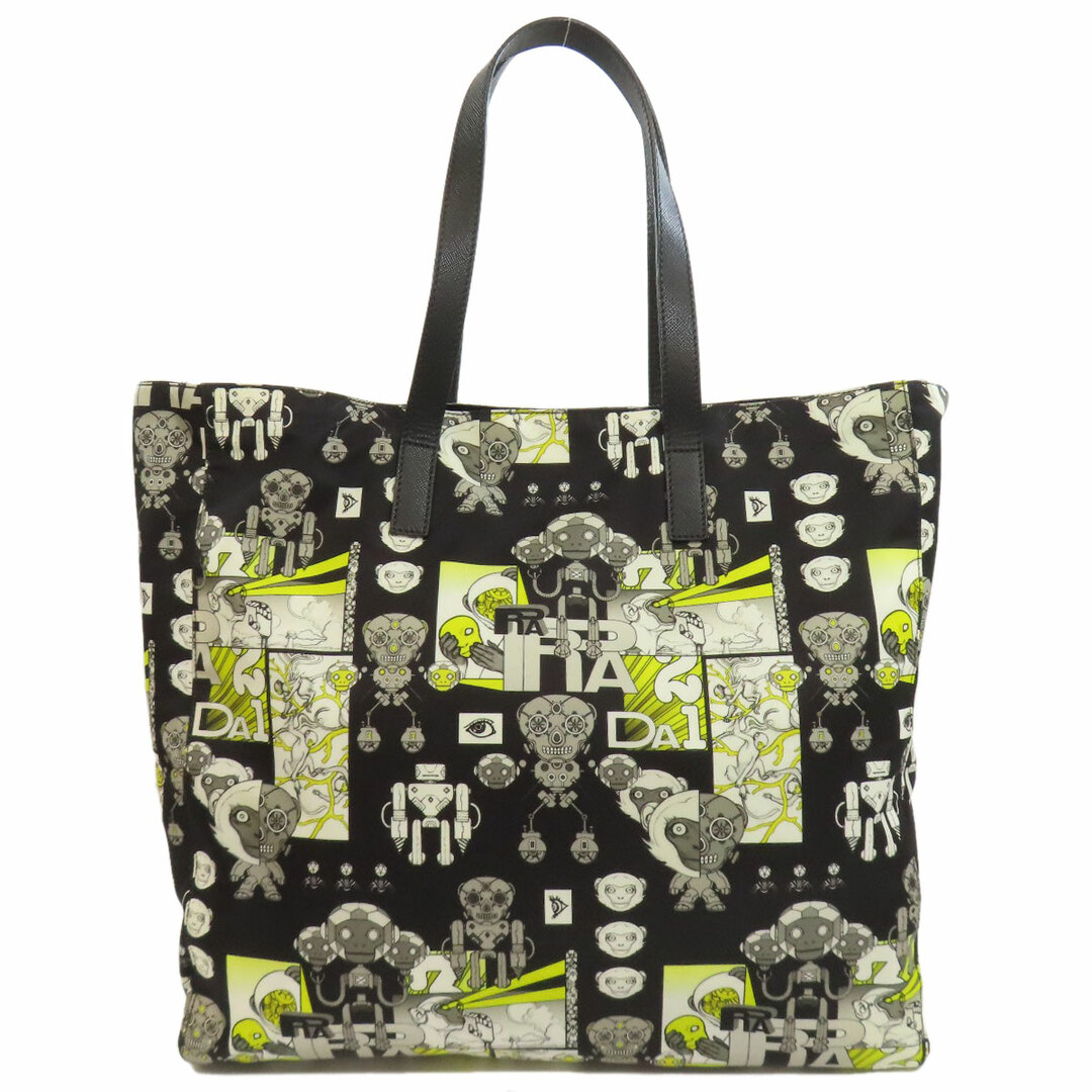 PRADA - PRADA モンキー ロボット柄 トートバッグ ナイロン PRADA - PRADA モンキー ロボット柄 トートバッグ ナイロン