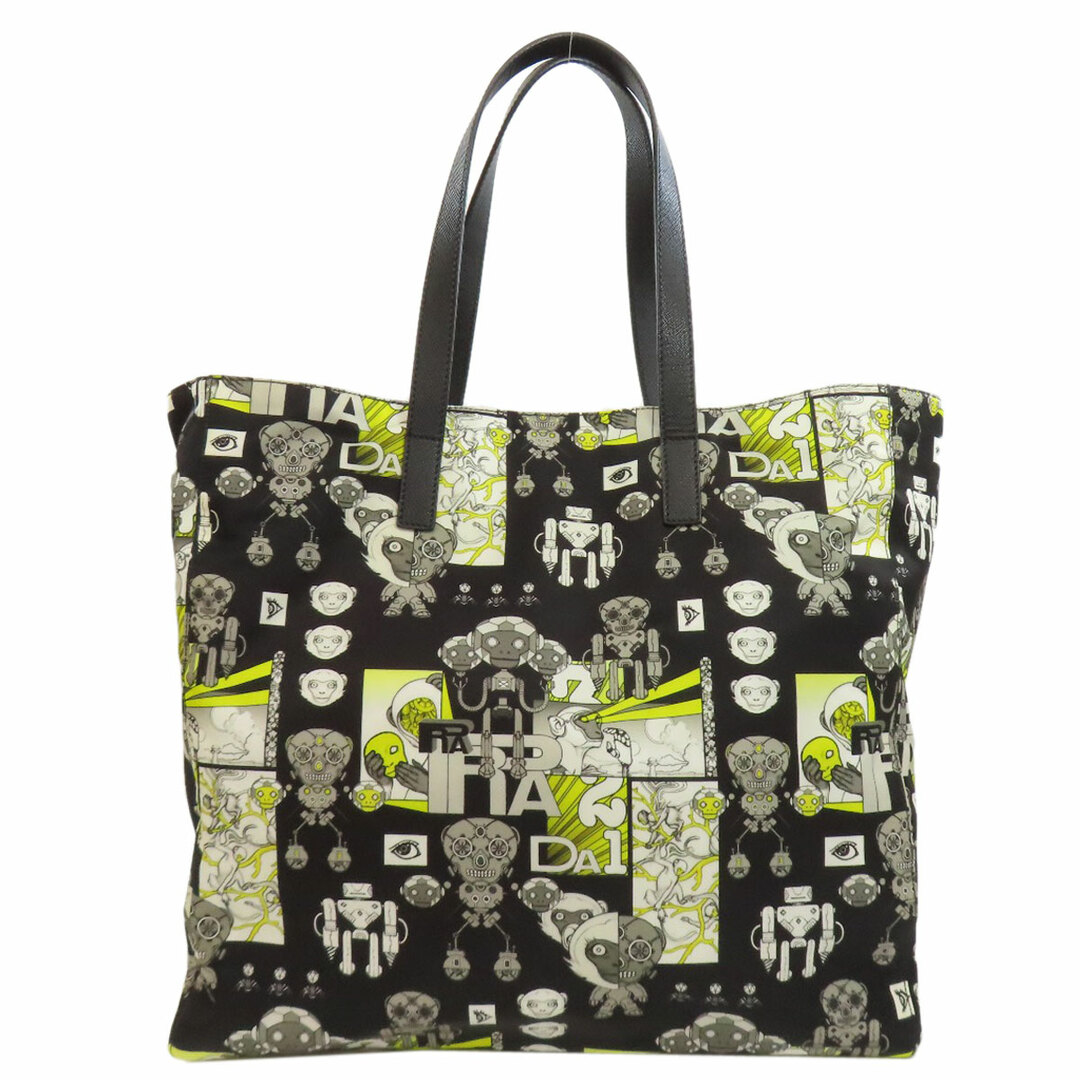 PRADA - PRADA モンキー ロボット柄 トートバッグ ナイロン PRADA - PRADA モンキー ロボット柄 トートバッグ ナイロン