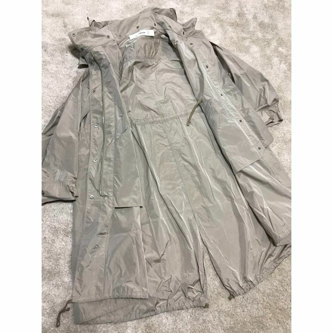 美品【 COCUCA 】薄手のモッズコート グレー シルバー ベージュ 美品【 COCUCA 】薄手のモッズコート グレー シルバー ベージュ