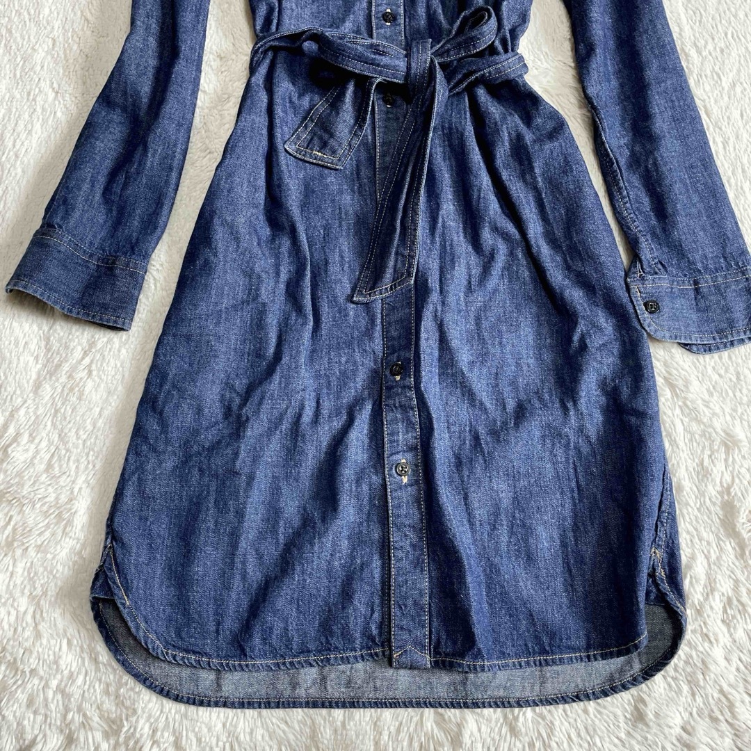 Ralph Lauren - 美品 ラルフローレン ベルト デニムワンピース Ralph Lauren - 美品 ラルフローレン ベルト デニムワンピース