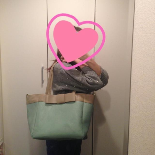 春色バイカラーバック☆☆ レディースのバッグ(ショルダーバッグ)の商品写真