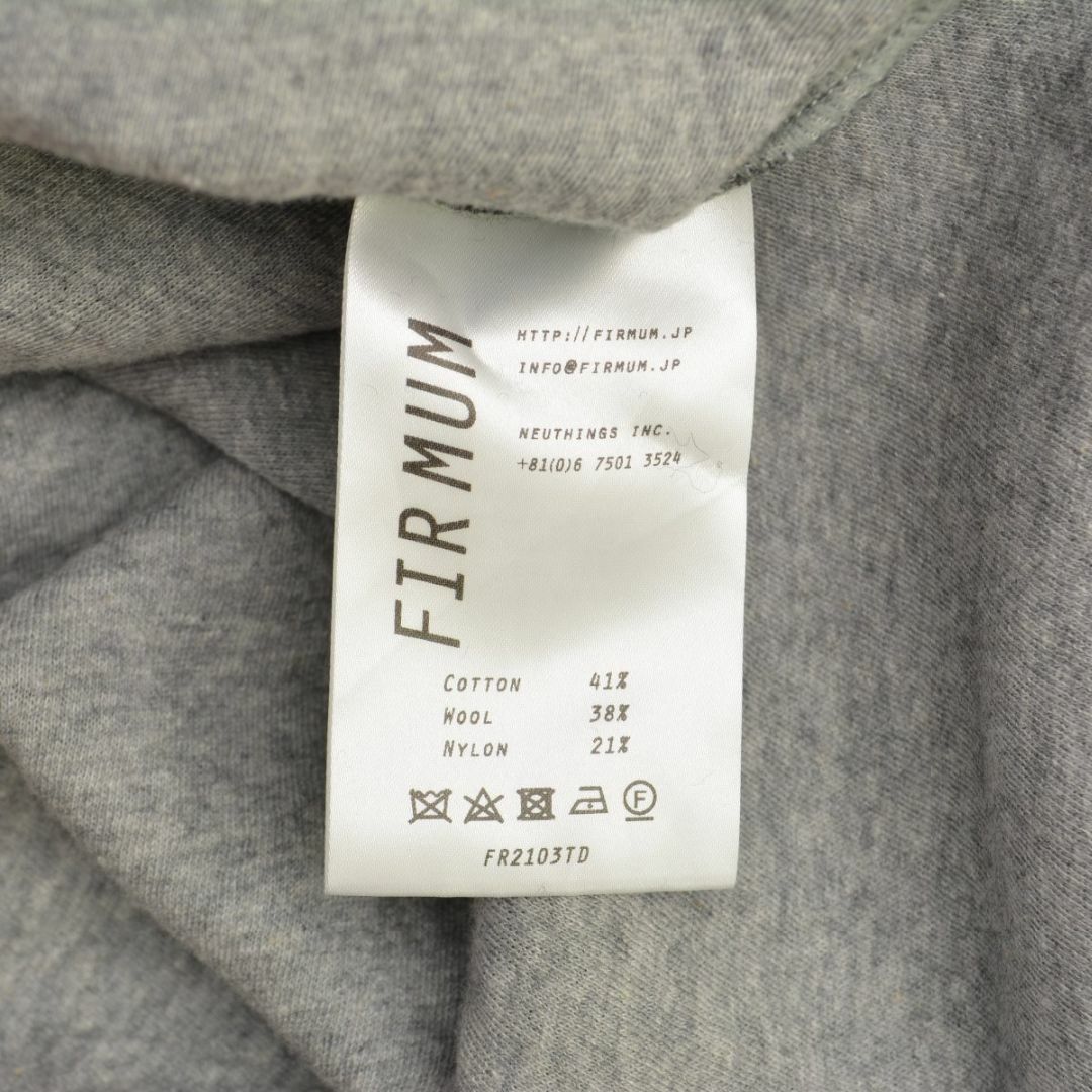 FIRMUM】24AW FR2103TD ウール&コットン 接結二重編み長袖