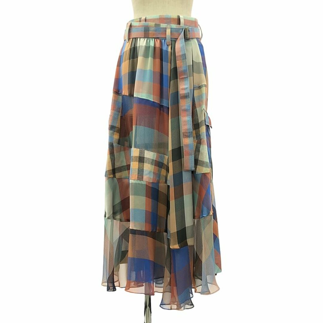 sacai - sacai / サカイ | Patchwork Plaid Skirt チェック 異 sacai - sacai / サカイ | Patchwork Plaid Skirt チェック 異