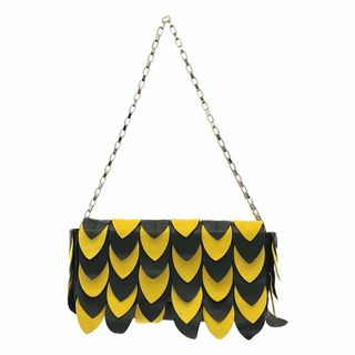 TOMASINI / トマジーニ | チェーン レザー デザイン バッグ | ブラック/イエロー | レディース(トートバッグ)