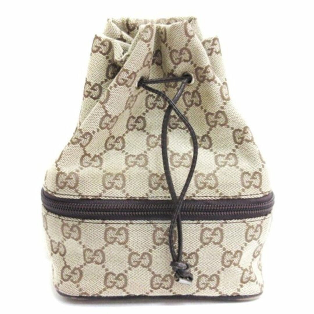 GUCCI - グッチ GGキャンバス 巾着 ポーチ ミニハンドバッグ GUCCI - グッチ GGキャンバス 巾着 ポーチ ミニハンドバッグ