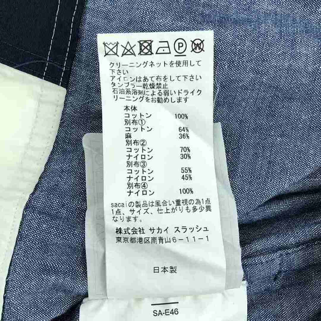 sacai - sacai / サカイ | デニム 切替 カットオフ シャツ sacai - sacai / サカイ | デニム 切替 カットオフ シャツ
