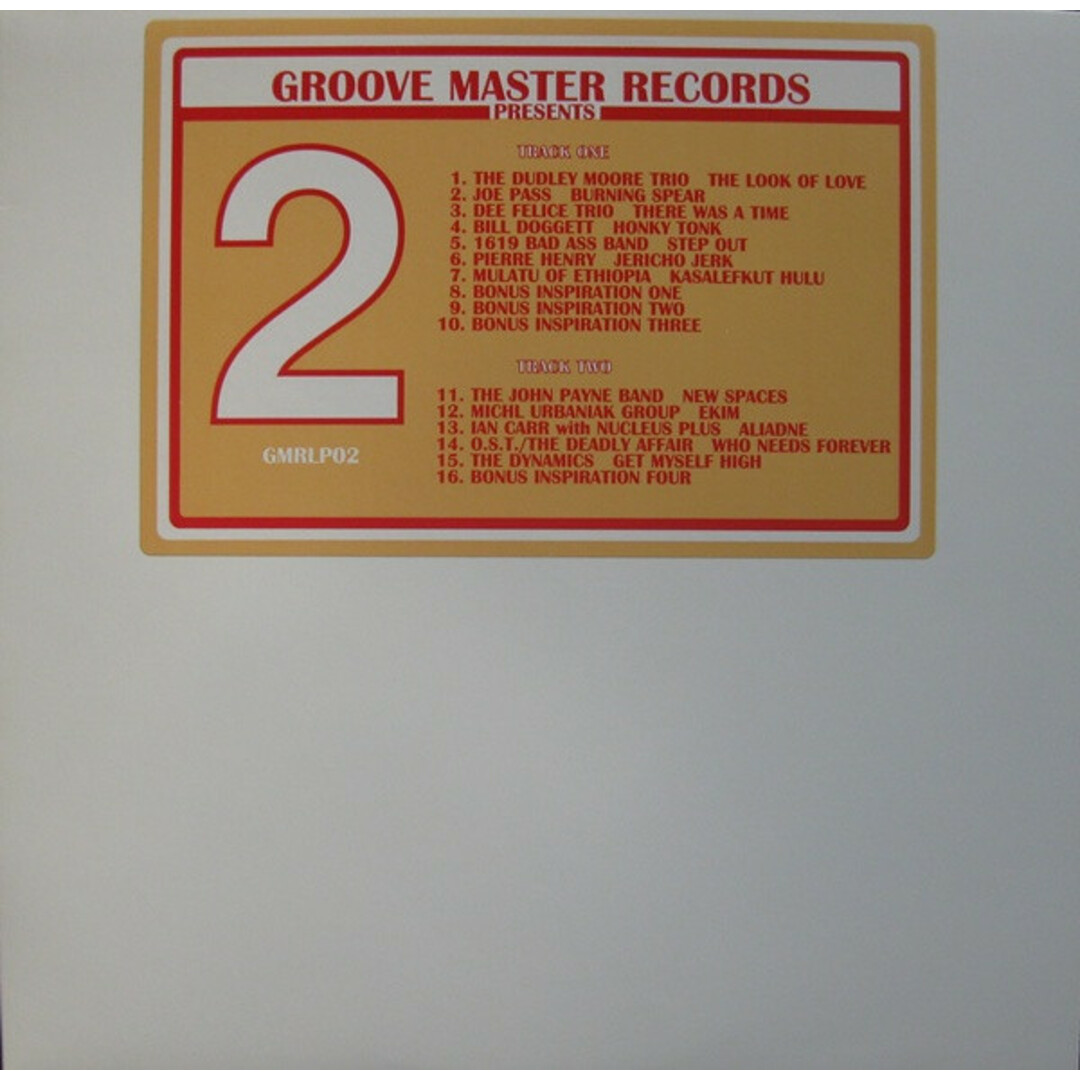 米LP Various 2 GMRLP02 GROOVE MASTER /00260 エンタメ/ホビーのエンタメ その他(その他)の商品写真