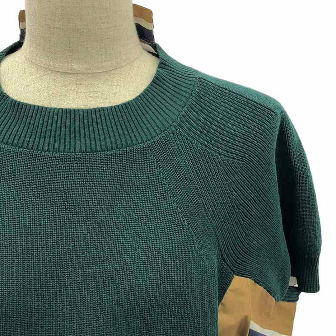 sacai - sacai / サカイ | ニットドッキング ストライプ シャツ sacai - sacai / サカイ | ニットドッキング ストライプ シャツ