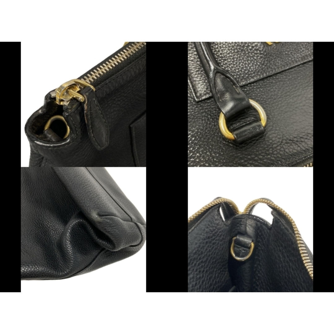 PRADA - PRADA(プラダ) ハンドバッグ ロゴ 黒 レザーの通販 by PRADA - PRADA(プラダ) ハンドバッグ ロゴ 黒 レザーの通販 by