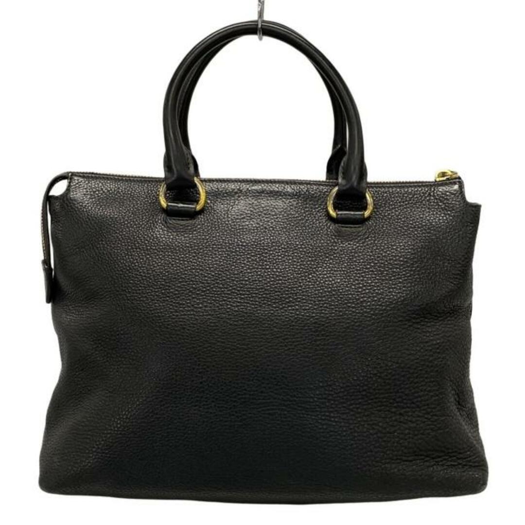 PRADA - PRADA(プラダ) ハンドバッグ ロゴ 黒 レザーの通販 by PRADA - PRADA(プラダ) ハンドバッグ ロゴ 黒 レザーの通販 by