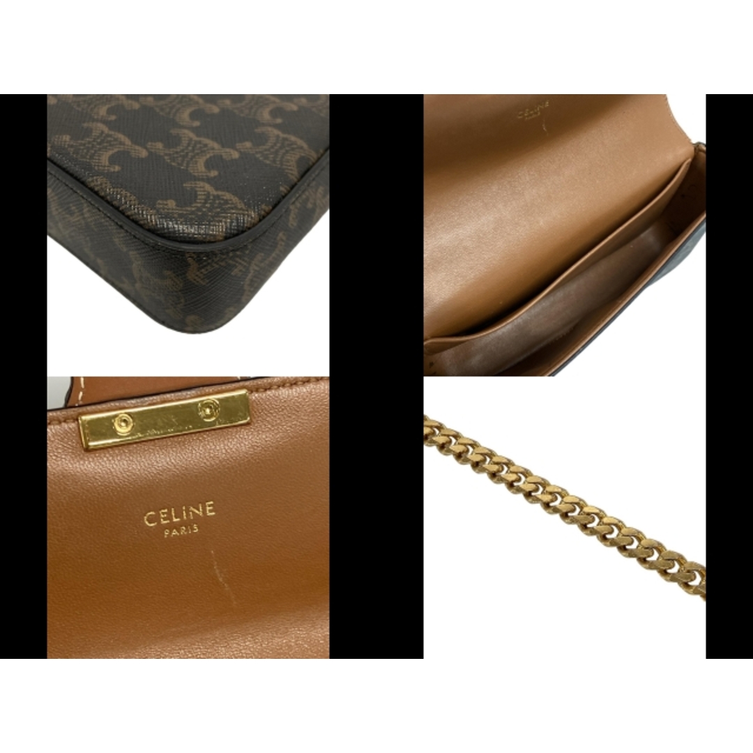 CELINE - CELINE(セリーヌ) ショルダーバッグ トリオンフ ダーク CELINE - CELINE(セリーヌ) ショルダーバッグ トリオンフ ダーク