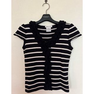 René - ルネ パールボタンフリルブラウス 36 レディース René - ルネ パールボタンフリルブラウス 36 レディース
