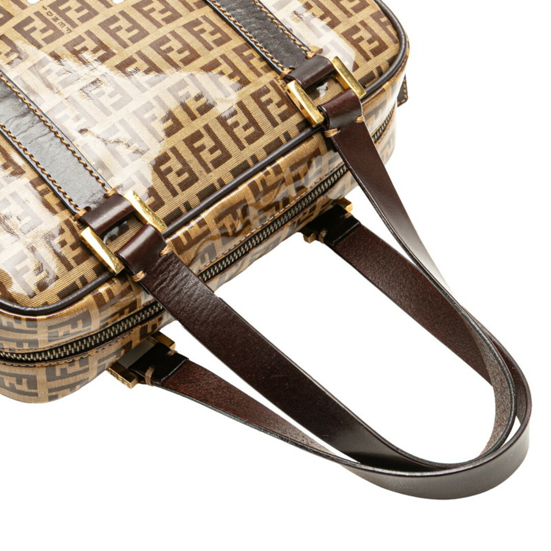 FENDI - フェンディ ズッキーノ ハンドバッグ 16427 エナメル FENDI - フェンディ ズッキーノ ハンドバッグ 16427 エナメル