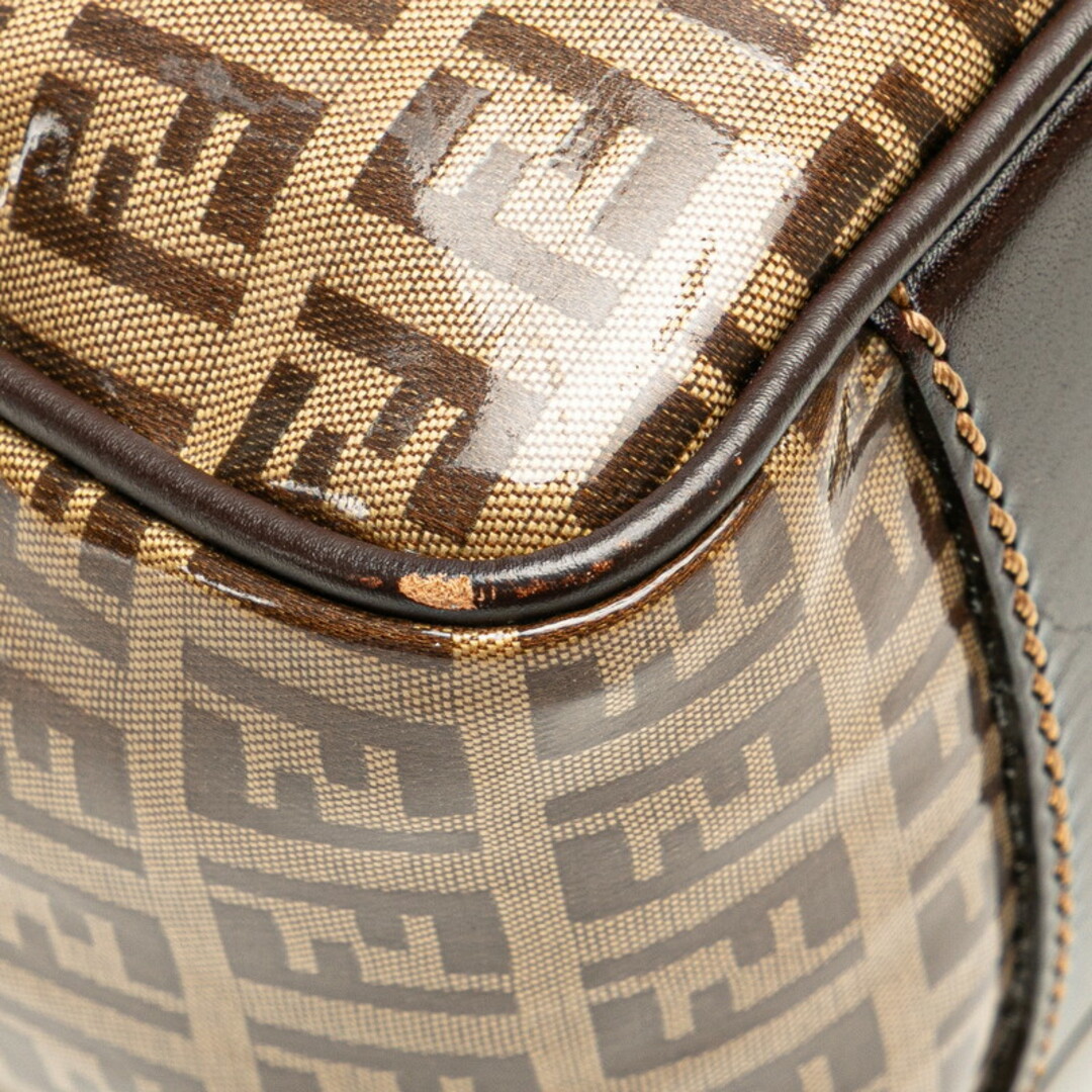 FENDI - フェンディ ズッキーノ ハンドバッグ 16427 エナメル FENDI - フェンディ ズッキーノ ハンドバッグ 16427 エナメル