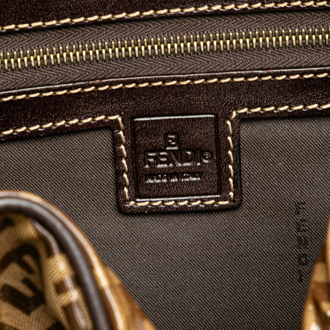 FENDI - フェンディ ズッキーノ ハンドバッグ 16427 エナメル FENDI - フェンディ ズッキーノ ハンドバッグ 16427 エナメル
