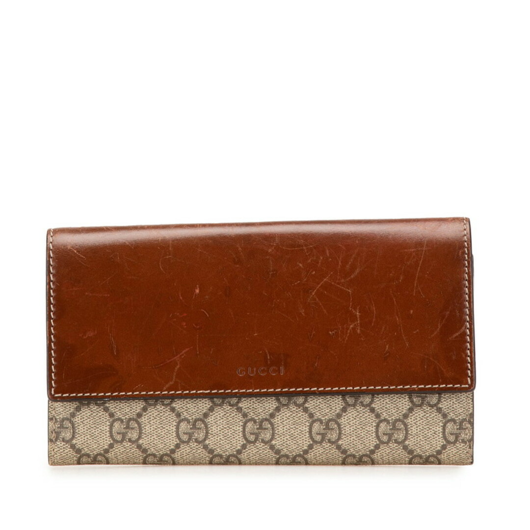 GUCCI - グッチ GGスプリーム 長財布 410100 PVC レディース GUCCI - グッチ GGスプリーム 長財布 410100 PVC レディース