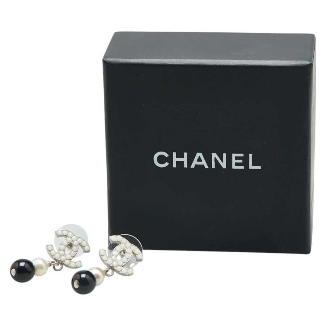 CHANEL - 美品 シャネル ココマーク ストーン ピアス メタル CHANEL - 美品 シャネル ココマーク ストーン ピアス メタル