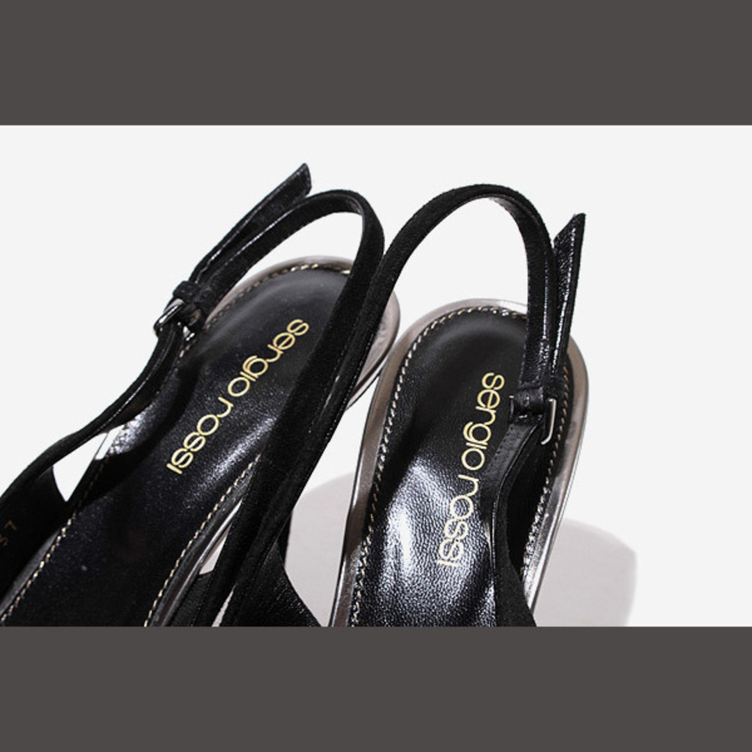 Sergio Rossi - 24cm セルジオロッシ ビジュー バックストラップ Sergio Rossi - 24cm セルジオロッシ ビジュー バックストラップ