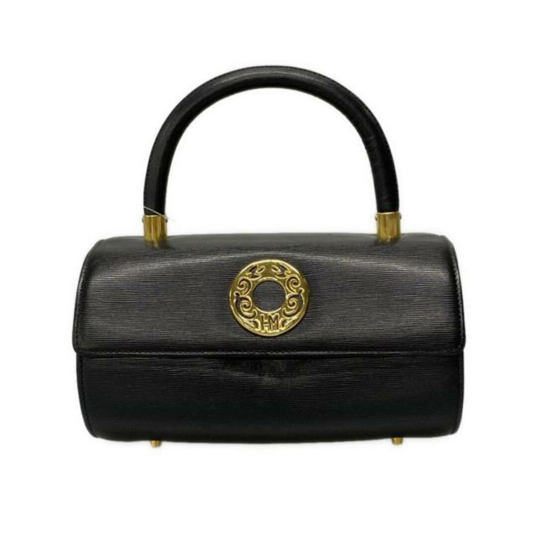 HANAE MORI - HANAE MORI(ハナエモリ) ハンドバッグ美品 - 黒 HANAE MORI - HANAE MORI(ハナエモリ) ハンドバッグ美品 - 黒