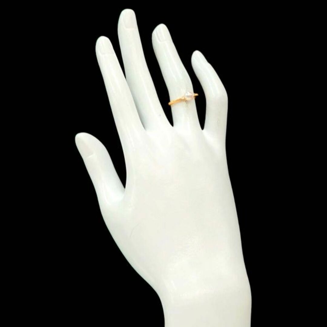 TASAKI - タサキ TASAKI 9号 リング アコヤ真珠 5.0mm ダイヤ TASAKI - タサキ TASAKI 9号 リング アコヤ真珠 5.0mm ダイヤ