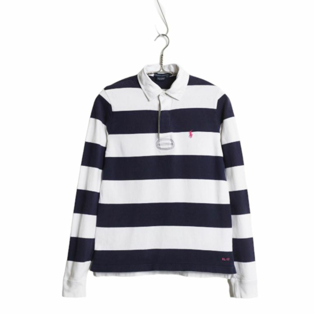 Ralph Lauren - ラルフローレン ワイド ボーダー 長袖 ラガー Ralph Lauren - ラルフローレン ワイド ボーダー 長袖 ラガー