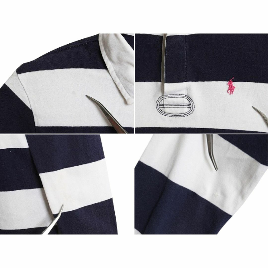 Ralph Lauren - ラルフローレン ワイド ボーダー 長袖 ラガー Ralph Lauren - ラルフローレン ワイド ボーダー 長袖 ラガー