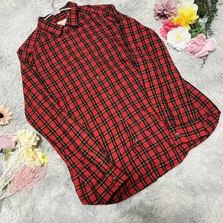 ユニクロ(UNIQLO)の【UNIQLO】フランネルシャツ　ブラウス　(M) チェック(シャツ/ブラウス(長袖/七分))