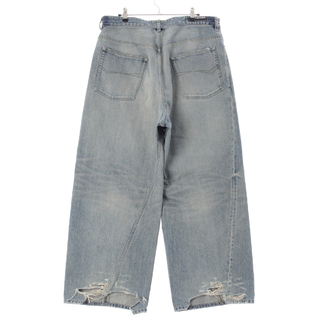 BALENCIAGA - バレンシアガ 23SS コットン デニム ドロー BALENCIAGA - バレンシアガ 23SS コットン デニム ドロー