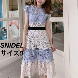 SNIDEL - SNIDEL フロントジップデザインニットワンピースの通販 SNIDEL - SNIDEL フロントジップデザインニットワンピースの通販