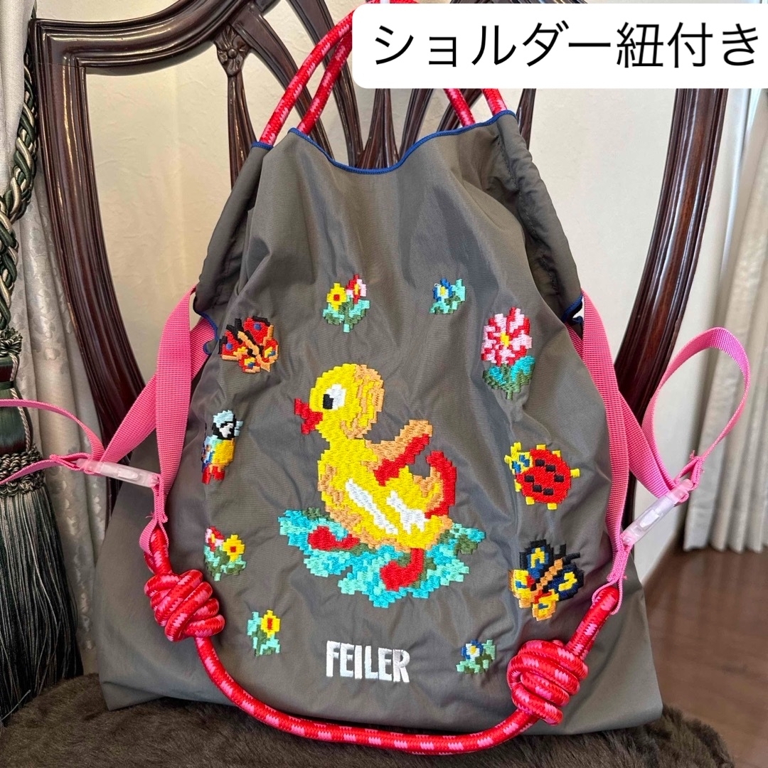 FEILER - 新品 Ball&Chain FEILER エコバッグ M グレー FEILER - 新品 Ball&Chain FEILER エコバッグ M グレー