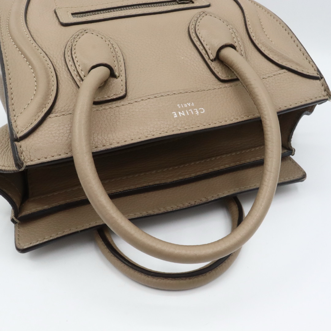 CELINE - 美品 セリーヌ レザー ラゲージ ナノショッパー 2way CELINE - 美品 セリーヌ レザー ラゲージ ナノショッパー 2way