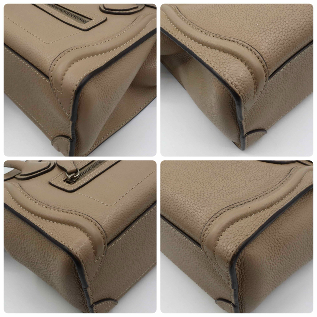 CELINE - 美品 セリーヌ レザー ラゲージ ナノショッパー 2way CELINE - 美品 セリーヌ レザー ラゲージ ナノショッパー 2way