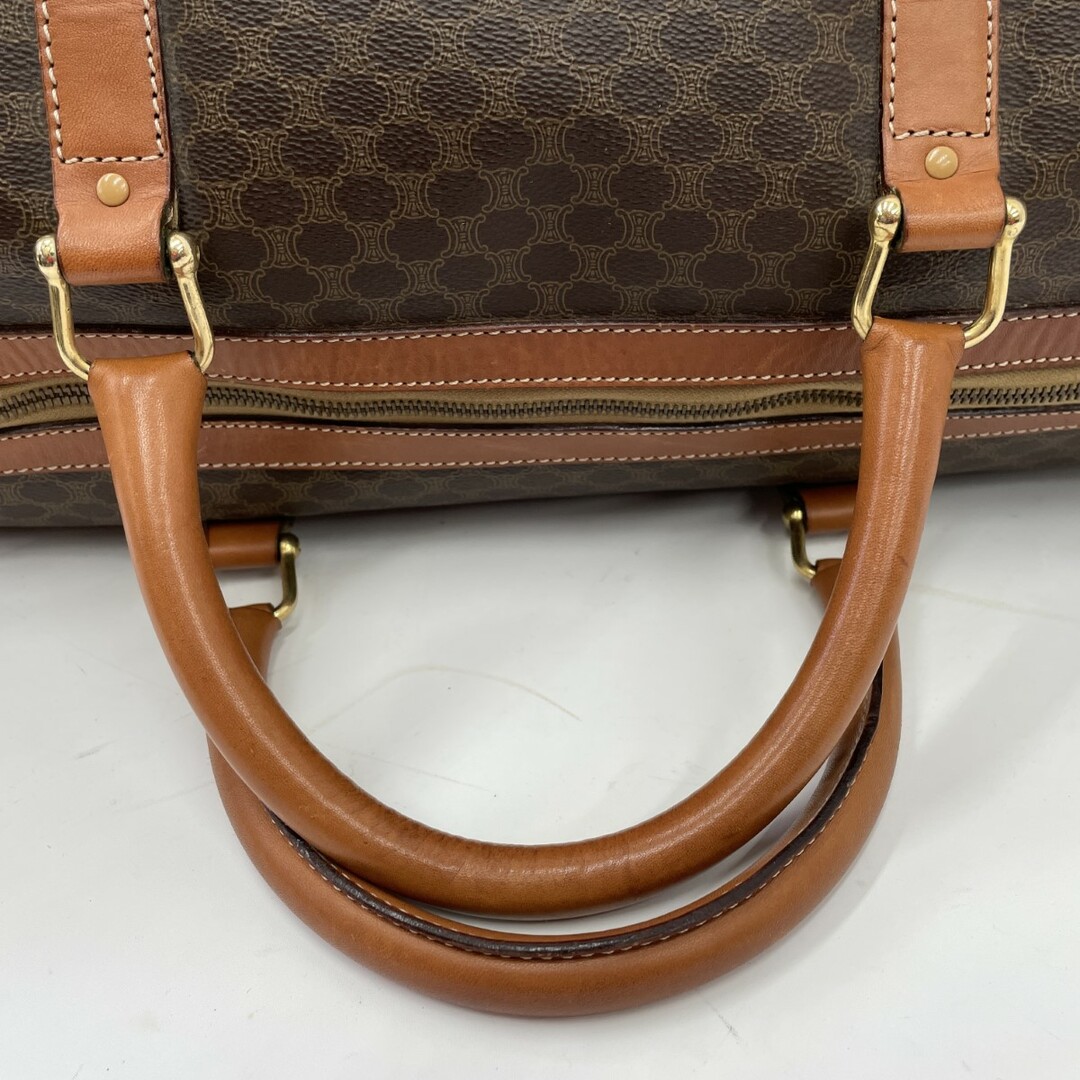 CELINE セリーヌ ボストンバッグ 鍵付き マカダム柄 レザー
