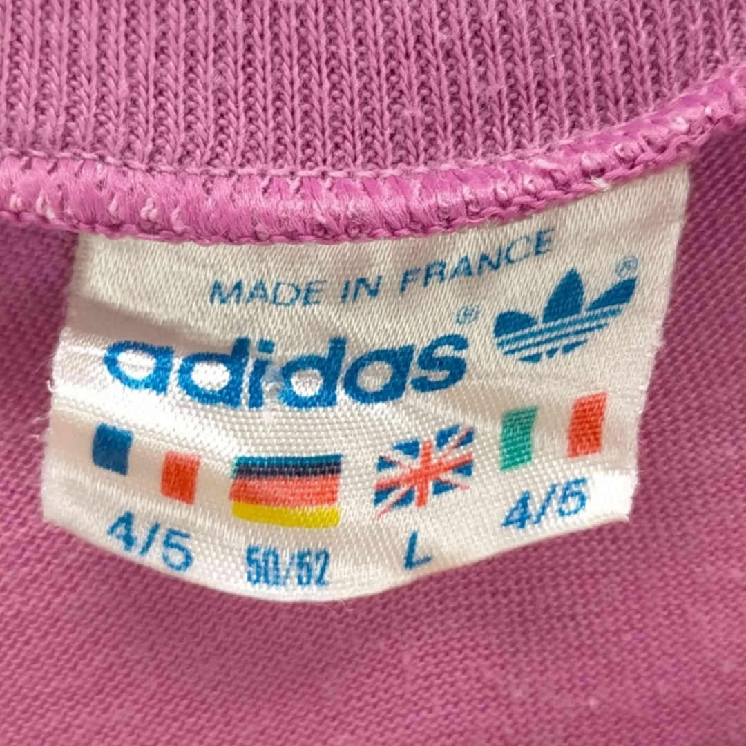 adidas - adidas(アディダス) 80s フランス製 刺繍クルーネックT adidas - adidas(アディダス) 80s フランス製 刺繍クルーネックT