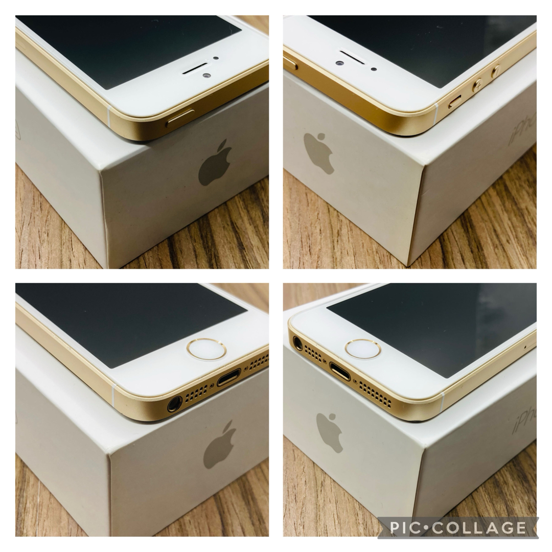 iPhone - iPhoneSE ゴールド 128GB SIMフリー 新品バッテリーの iPhone - iPhoneSE ゴールド 128GB SIMフリー 新品バッテリーの