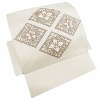 平和屋着物◎六通柄袋帯 鼓花文 金銀糸 正絹 逸品 CAAO6698dyの 平和屋着物◎六通柄袋帯 鼓花文 金銀糸 正絹 逸品 CAAO6698dyの