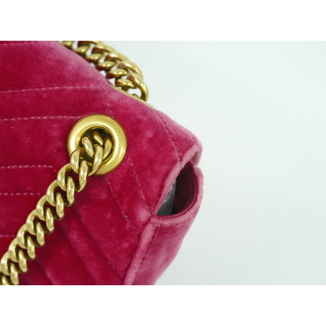 GUCCI - 本物 グッチ GUCCI GGマーモント チェーン ショルダー GUCCI - 本物 グッチ GUCCI GGマーモント チェーン ショルダー