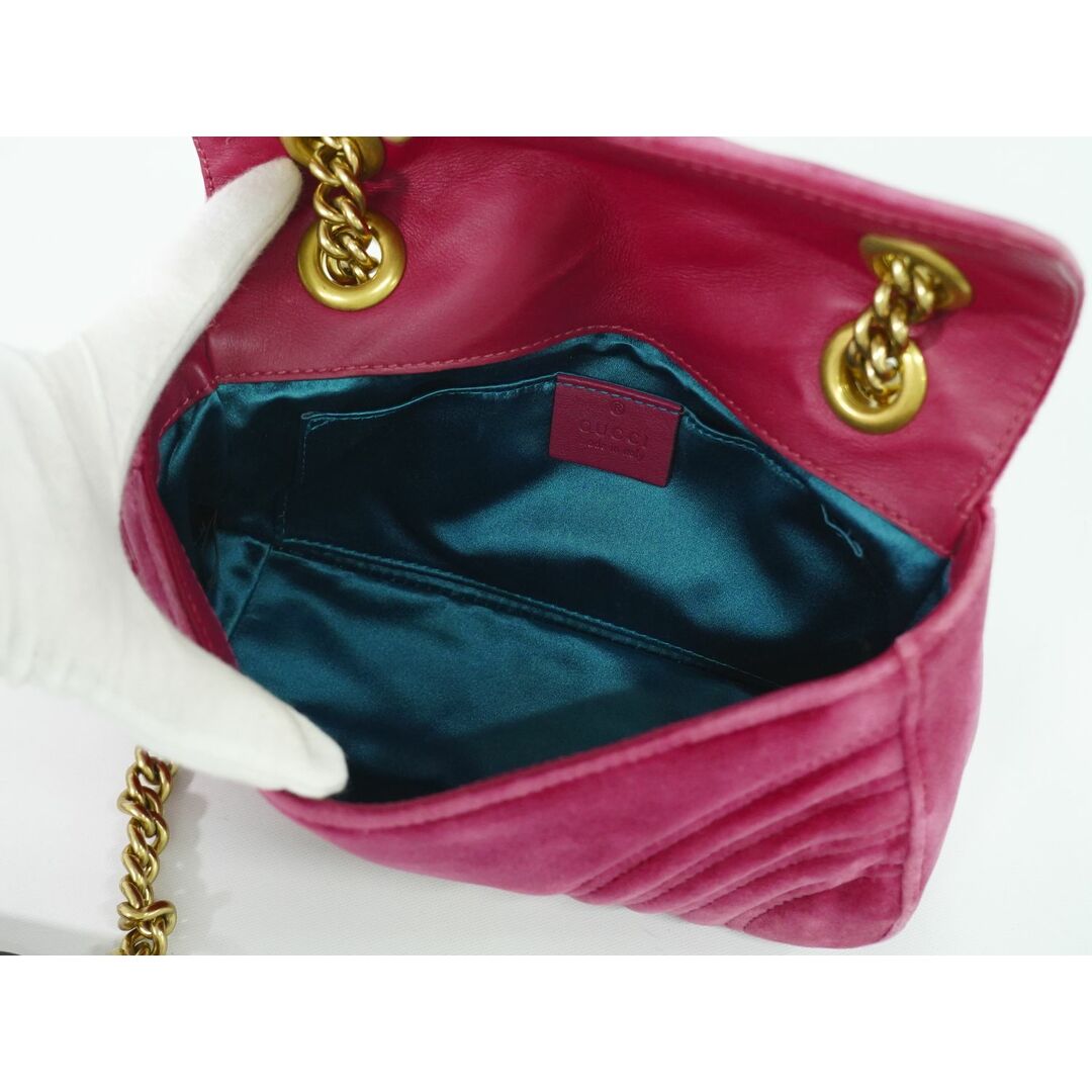 GUCCI - 本物 グッチ GUCCI GGマーモント チェーン ショルダー GUCCI - 本物 グッチ GUCCI GGマーモント チェーン ショルダー