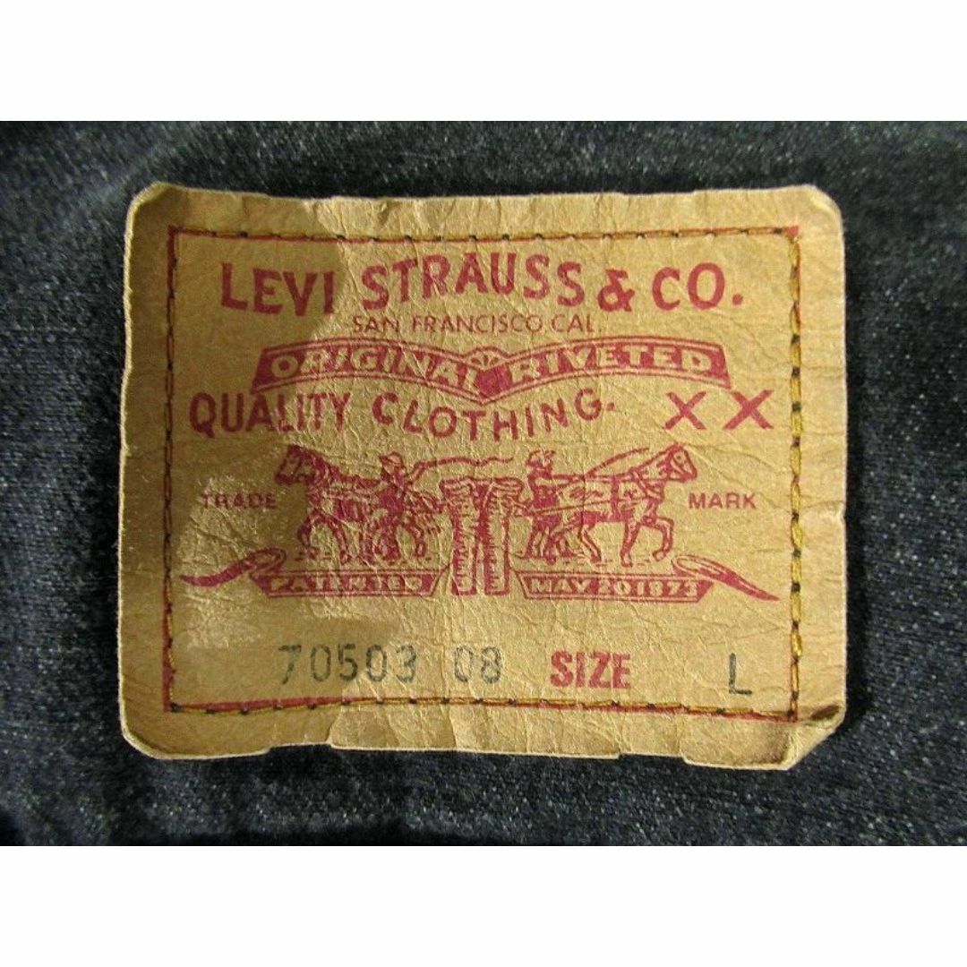 Levi's - 93年製 ユーロ リーバイス 70503 08 先染めブラック Levi's - 93年製 ユーロ リーバイス 70503 08 先染めブラック