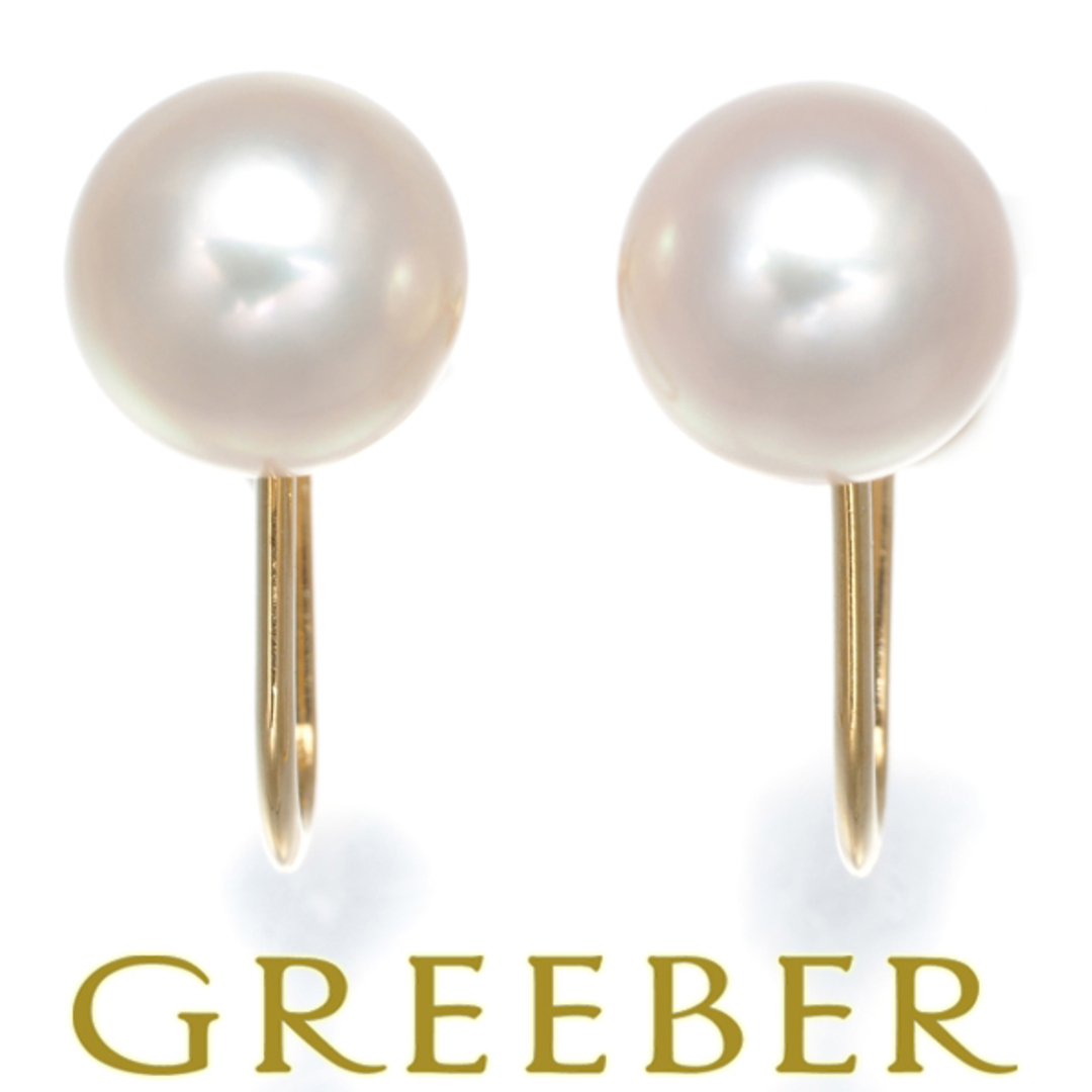 新しいスタイル 真珠 パール イヤリング ミキモト - MIKIMOTO 7.3mm の K18YG イヤリング、ピアス