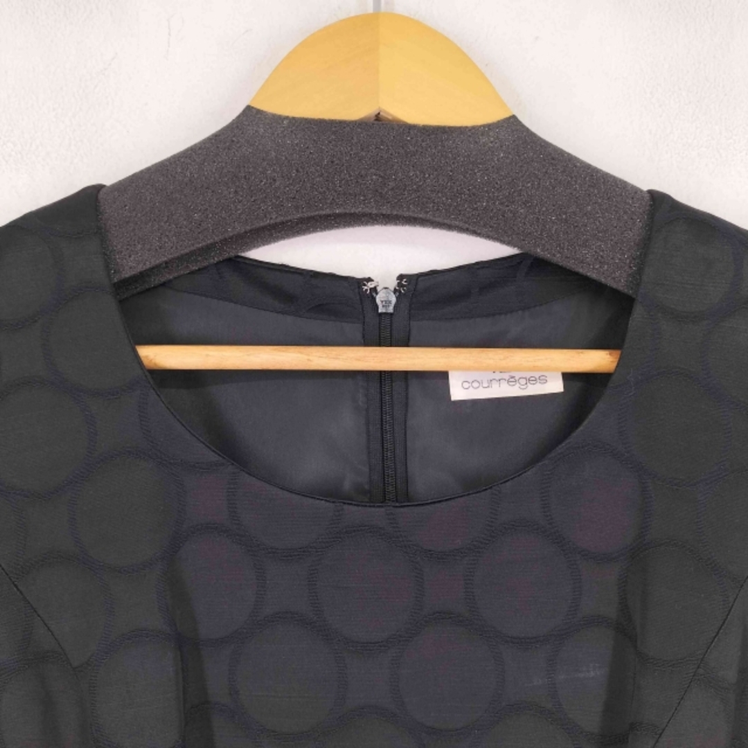 Courreges - courreges(クレージュ) 総柄レーヨンノースリーブ Courreges - courreges(クレージュ) 総柄レーヨンノースリーブ