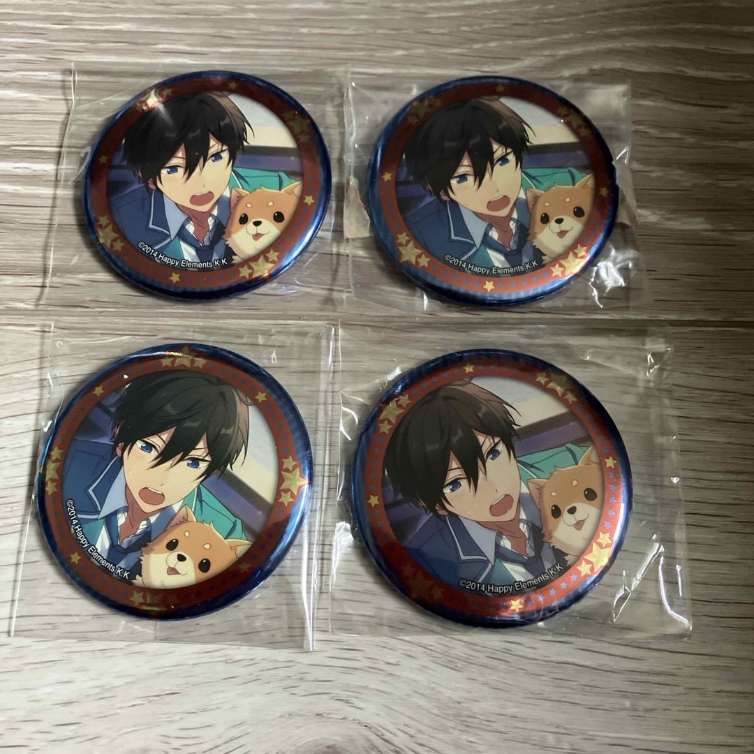 あんさんぶるスターズ キャラバッジ 缶バッジ 氷鷹北斗 4点の あんさんぶるスターズ キャラバッジ 缶バッジ 氷鷹北斗 4点の