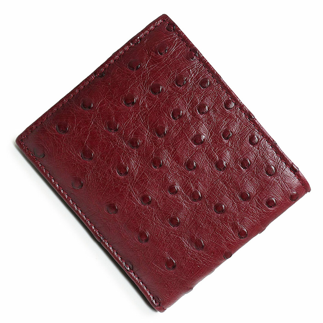 【限定販売】 グッチ - GUCCI 札入れ オーストリッチ 二つ折り財布 マネークリップ
