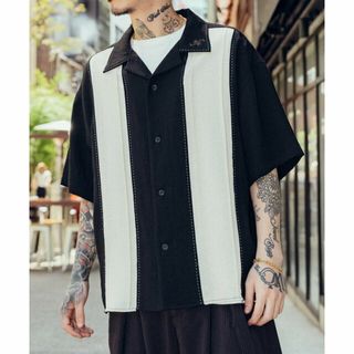 サブサエティ(Subciety)の【BLACK】Hand stitch panel shirt(その他)
