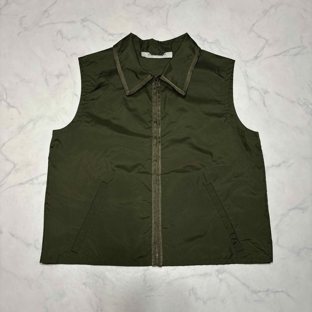 MIU MIU - 90s miumiu nylon zip up vest archiveの通販 by れs MIU MIU - 90s miumiu nylon zip up vest archiveの通販 by れs
