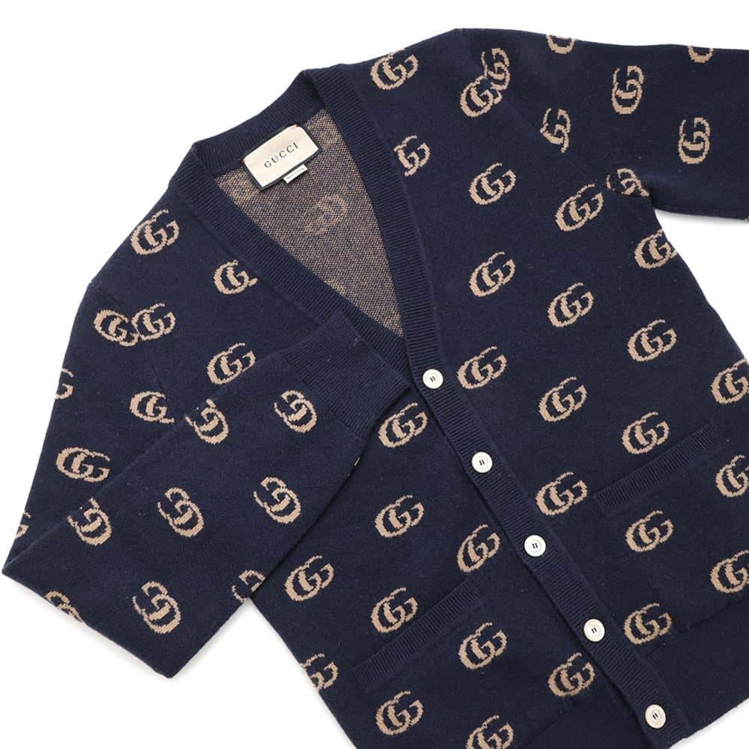 GUCCI - グッチ カーディガン GGジャカード ニット メンズサイズ GUCCI - グッチ カーディガン GGジャカード ニット メンズサイズ