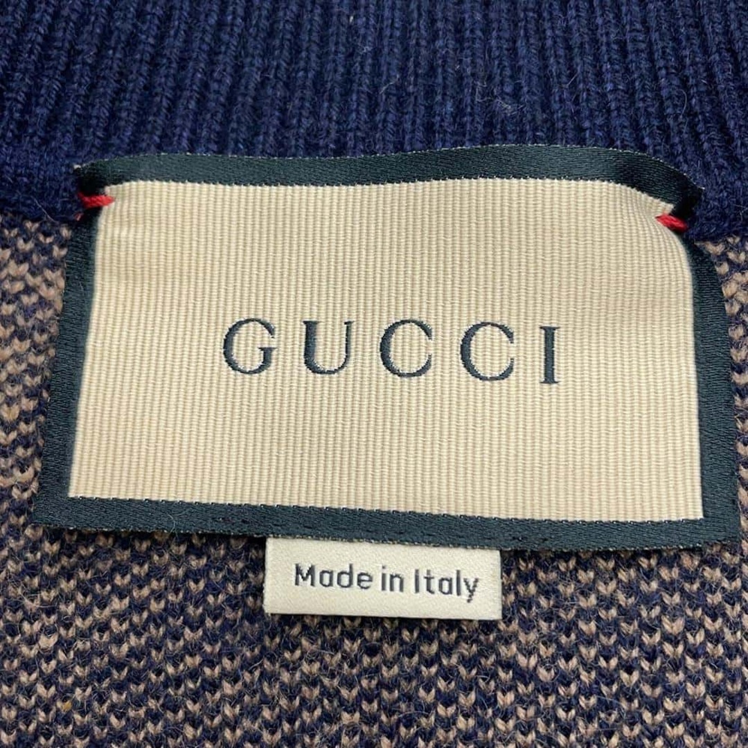 GUCCI - グッチ カーディガン GGジャカード ニット メンズサイズ GUCCI - グッチ カーディガン GGジャカード ニット メンズサイズ
